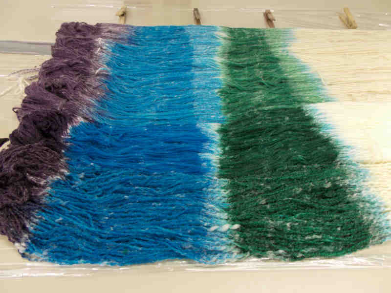 How to hand paint yarn, Kentucky Blue Fiber Co.