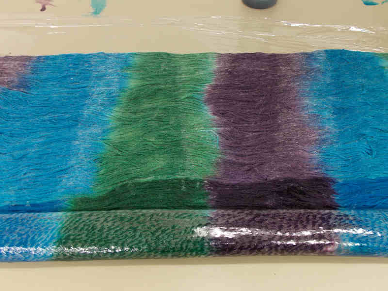 How to hand paint yarn, Kentucky Blue Fiber Co.