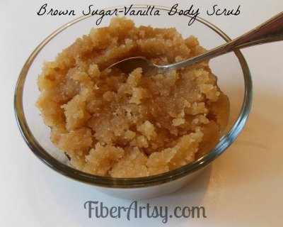 Brown Sugar Vanilla Body Scrub, Fiberartsy.com