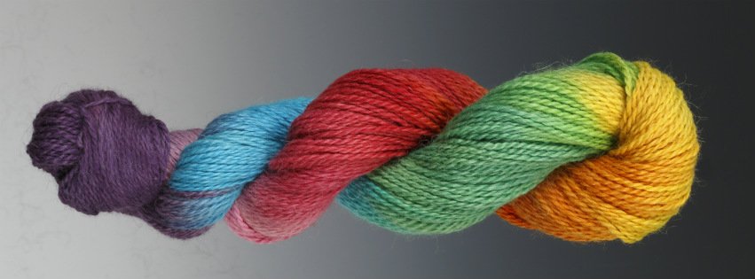 hand painted yarn skein