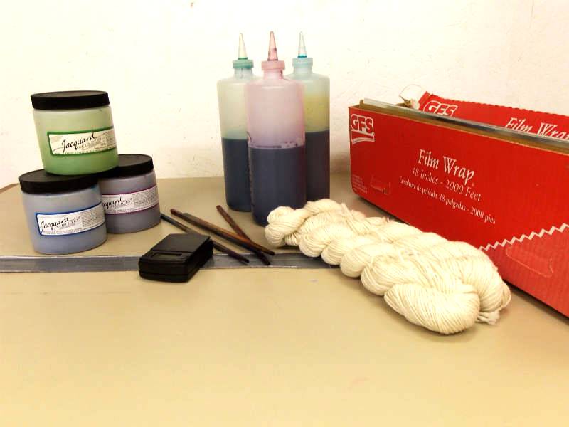 Supplies for Hand Dyeing Yarn