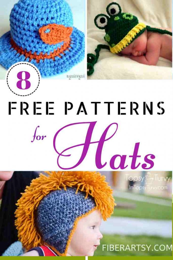 Free Patterns for Hats Knitting and Crochet