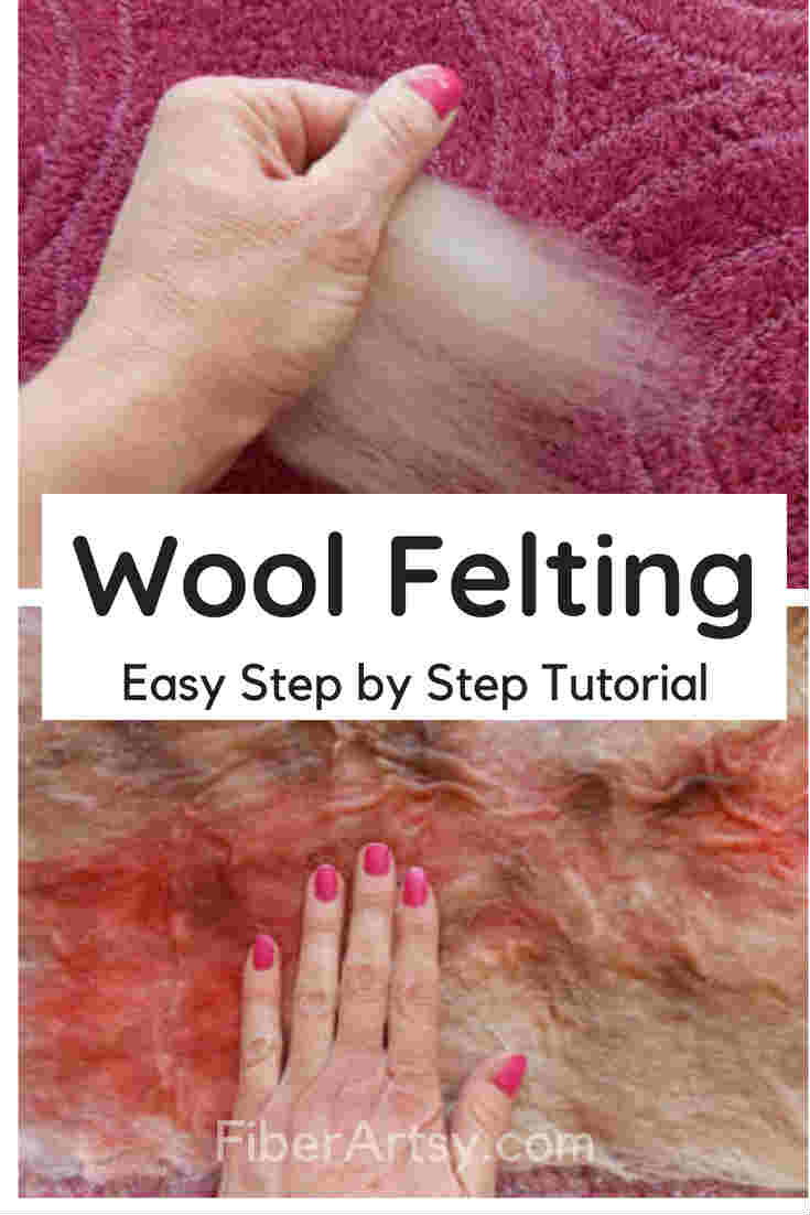 Wet Felting Basics, Learn how to wet felt wool roving