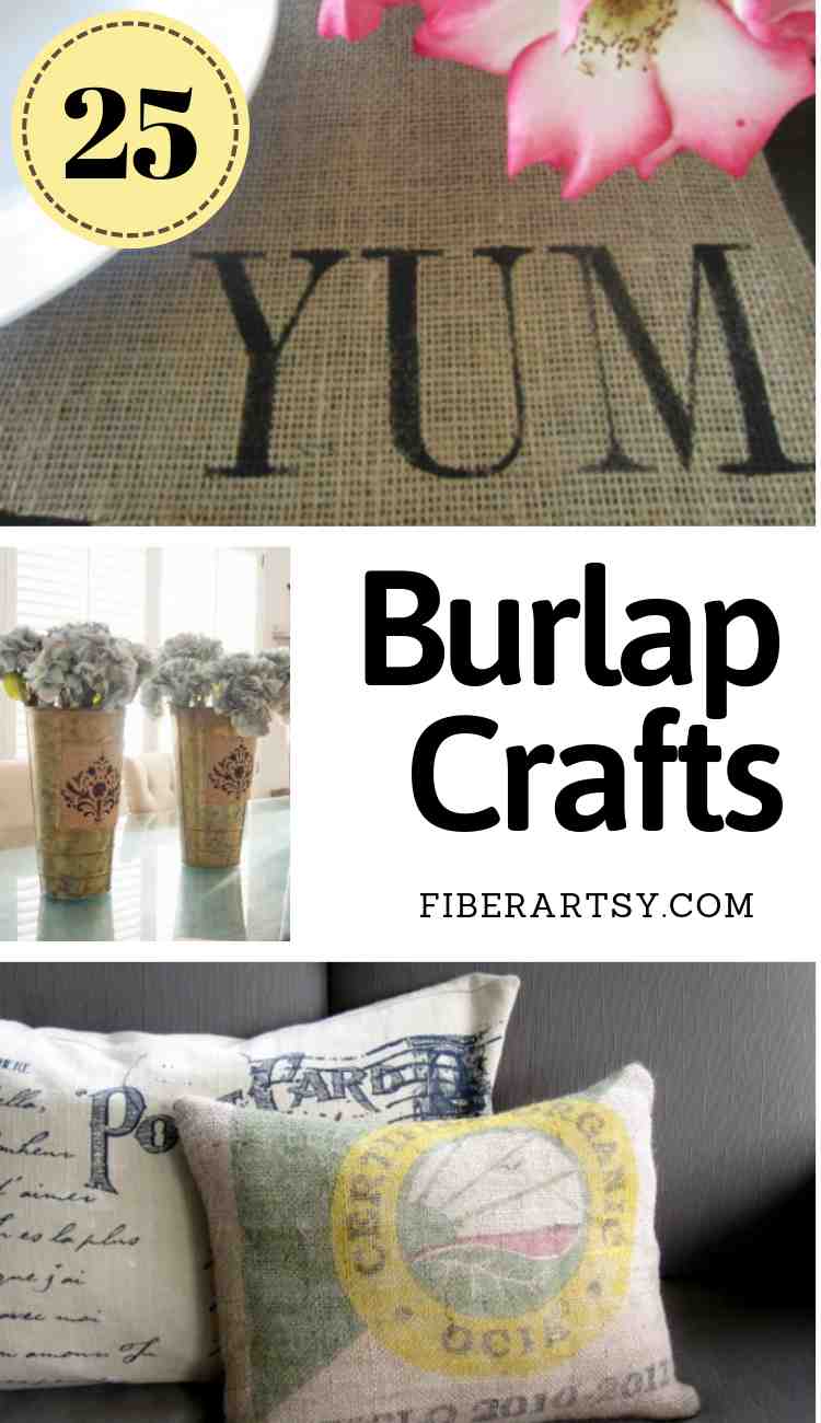 25 Burlap Crafts for Home Decor