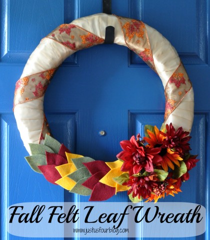 Fall Wreath made with Felt