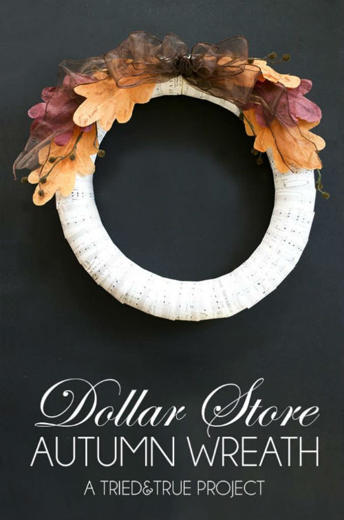 Homemade Dollar Store Wreath