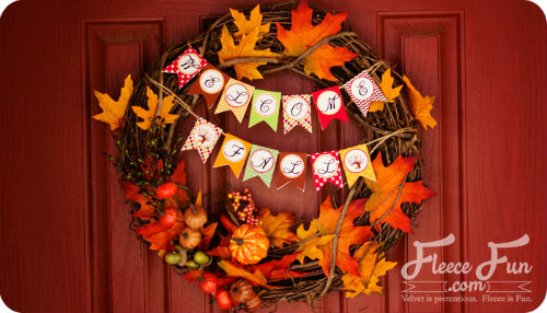 DIY Grapevine Wreath with leaves and pumpkins