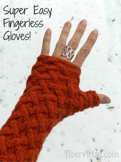 Easily sew fingerless gloves from a sweater