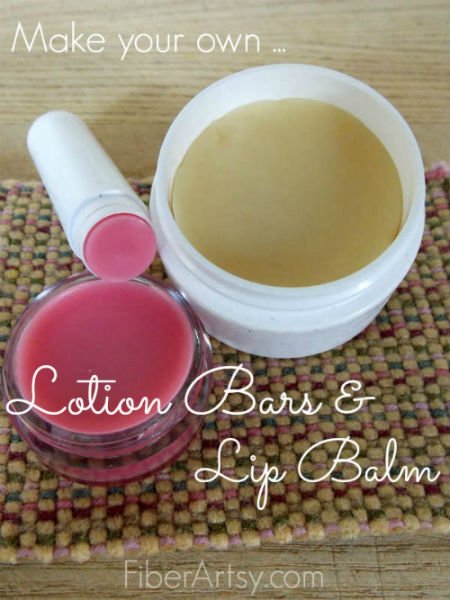 DIY Lotion Bars and Lip Balm Recipe