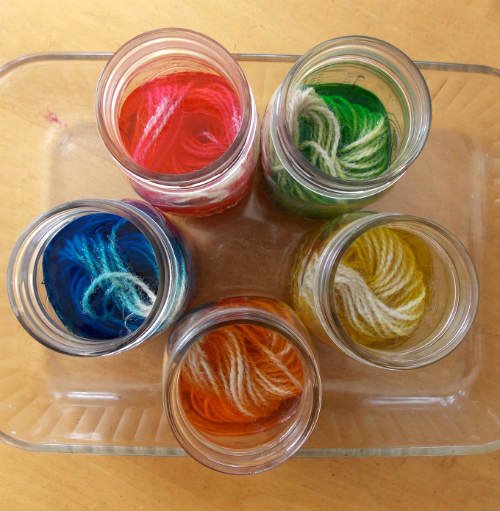 How To Dye Yarn with Easter Egg Colors, FiberArtsy.com