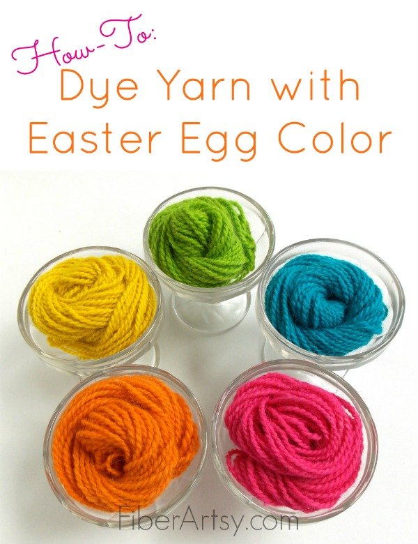 How To Dye Yarn with Easter Egg Colors, FiberArtsy.com