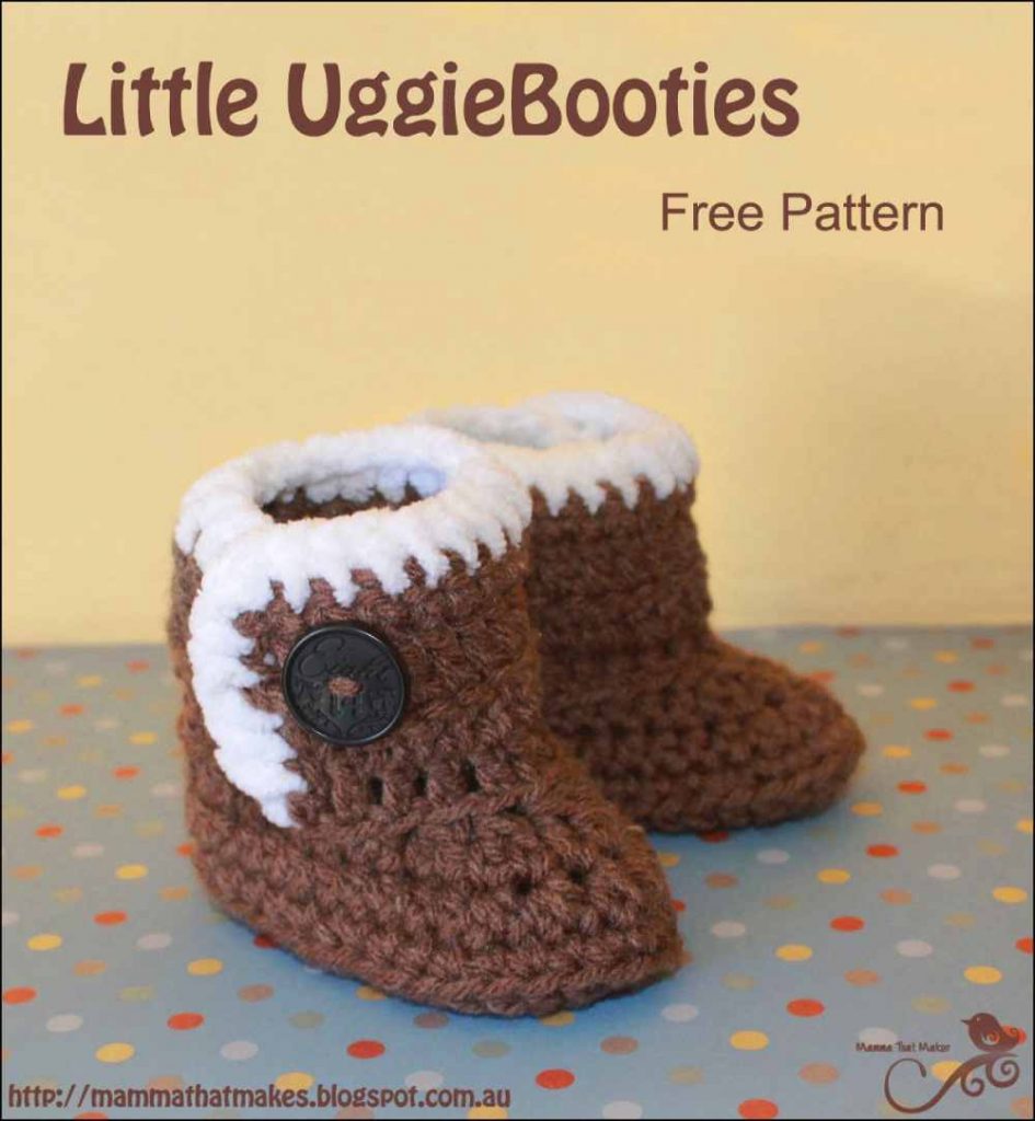 Baby Ugg Booties Free Crochet Pattern