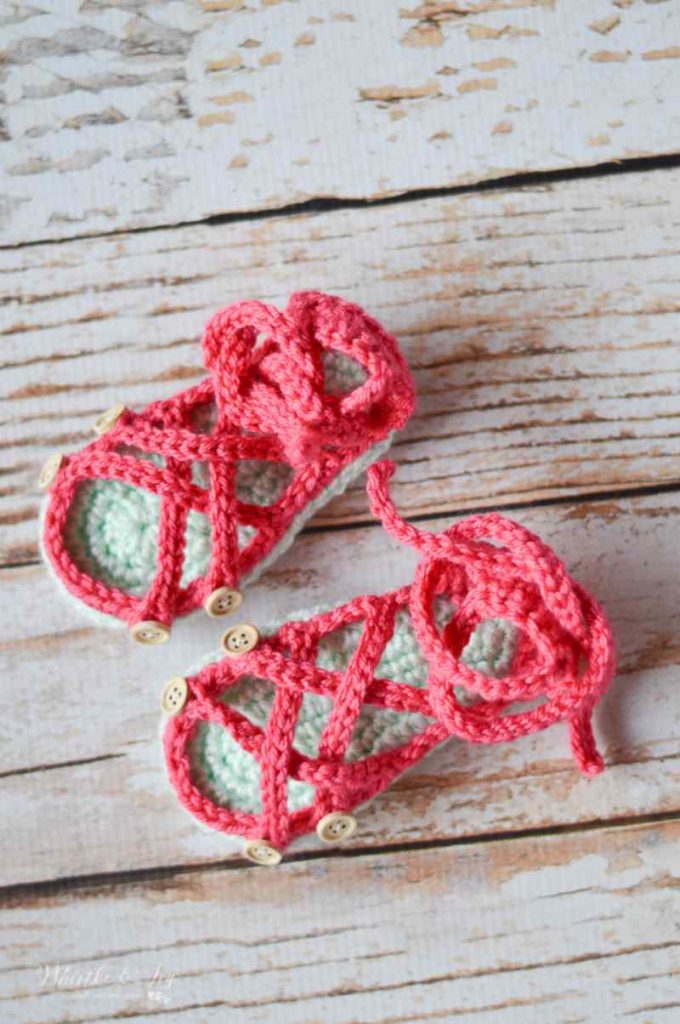 Crochet Gladiator Sandals for Babies