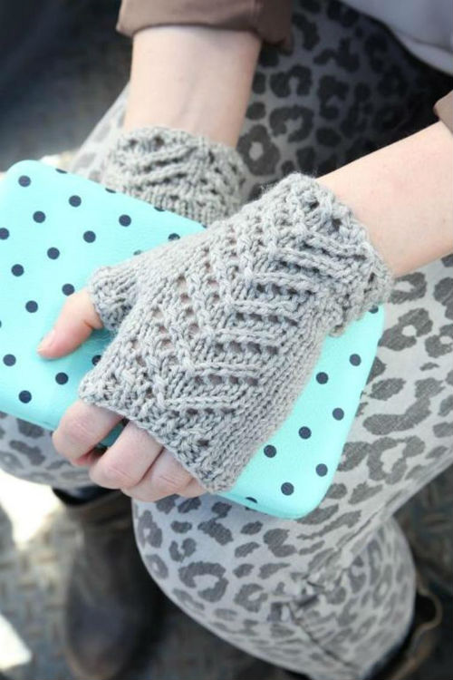 Knit Fingerless Gloves