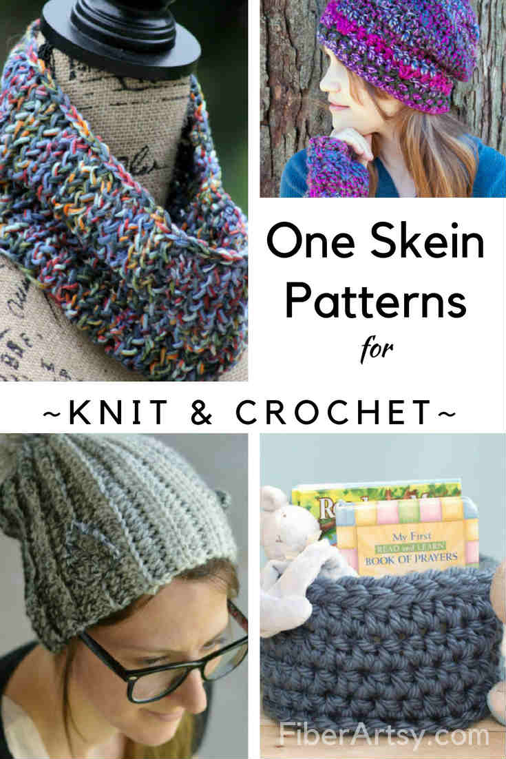 15 One Skein Patterns For Knit And Crochet By Fiberartsy Com 15 One Skein Patterns For Knit And Crochet By Fiberartsy Com