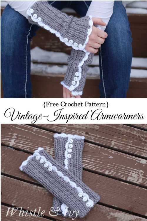 crochet armwarmer pattern