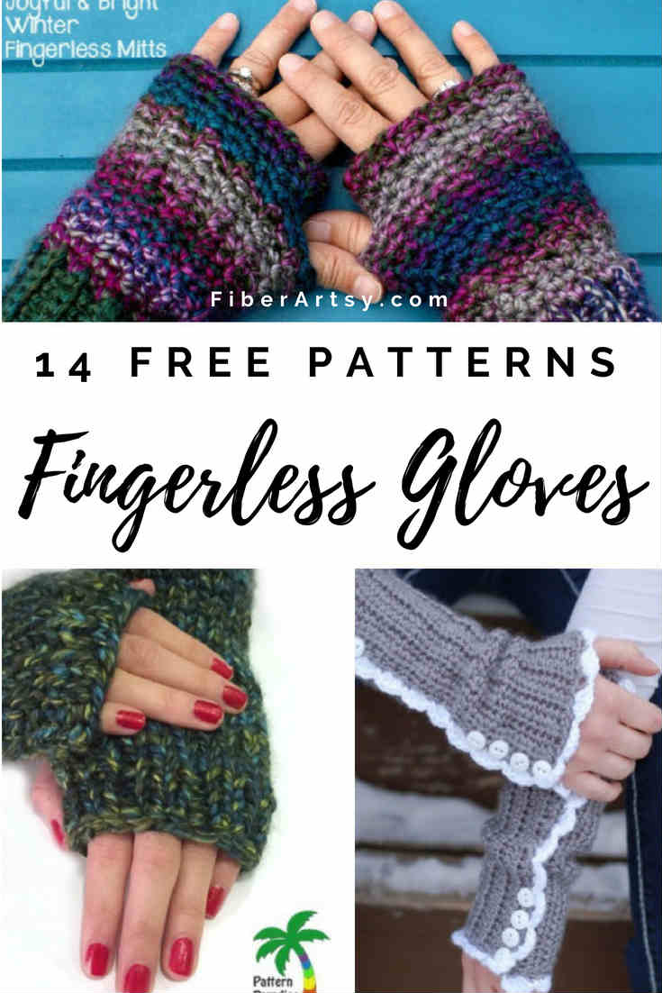 14 Knit and Crochet Fingerless Gloves Patterns by ...