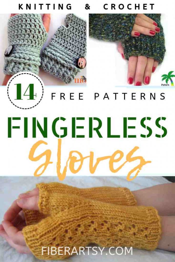 Free Patterns for Fingerless Gloves for Knitting and Crochet