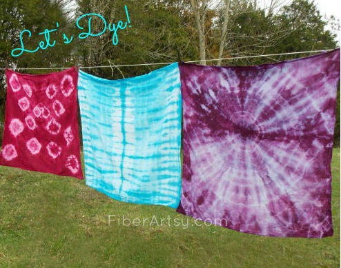 Shibori Dyed Kitchen Tea Towels Gift for Cooks