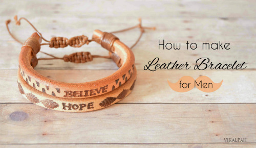 How to Make a Leather Bracelet DIY Gift Idea for Men