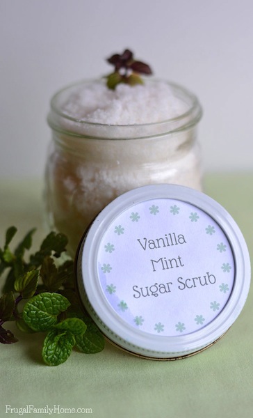 Vanilla Mint Sugar Scrub Homemade Recipe