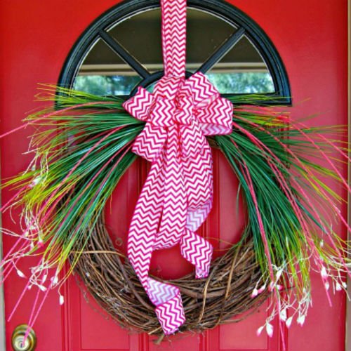 Homemade DIY Spring Wreath