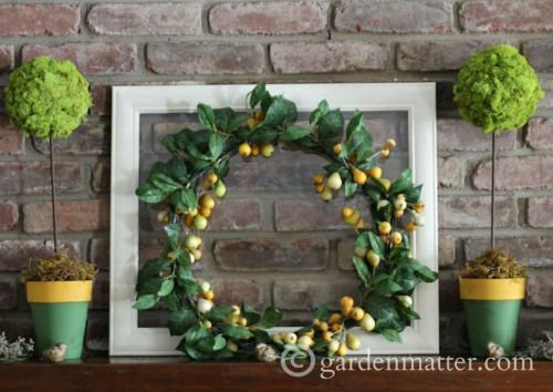 Green and Yellow Wreath for Spring