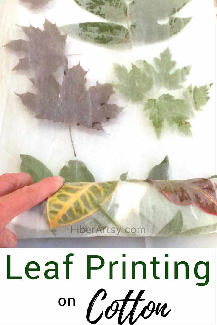 Eco Leaf Printing on Cotton and Silk Fabric. A fabric dyeing tutorial