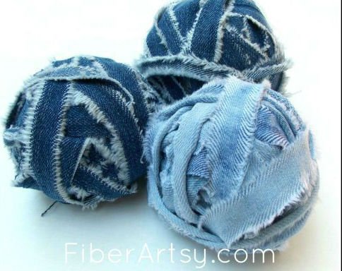 How to Make Denim Yarn from Jeans, Fiberartsy.com