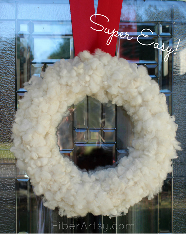 DIY Wool Wreath, a FiberArtsy.com tutorial