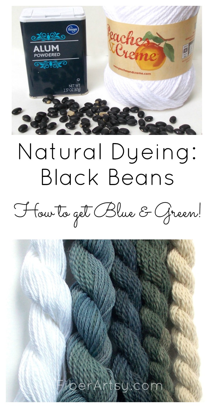 Natural Dyeing Yarn with Black Beans, a FiberArtsy.com tutorial
