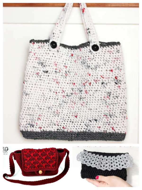 Free Crochet Patterns for Purses and Bags 