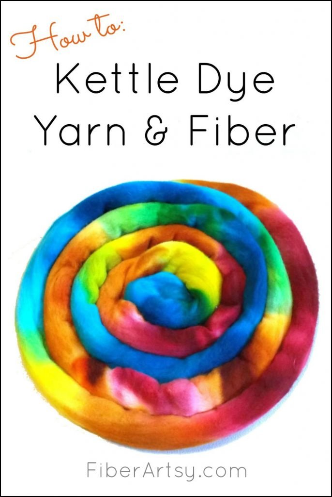 How to hand dye yarn with the kettle dyeing method
