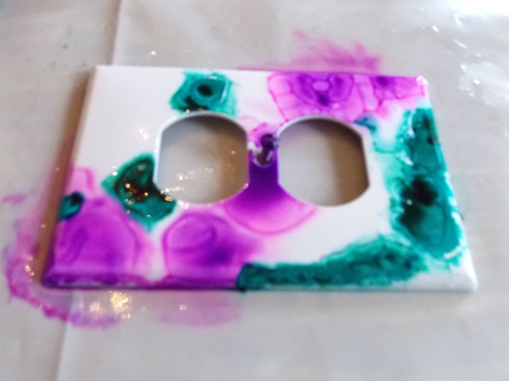 Add second color of alcohol ink