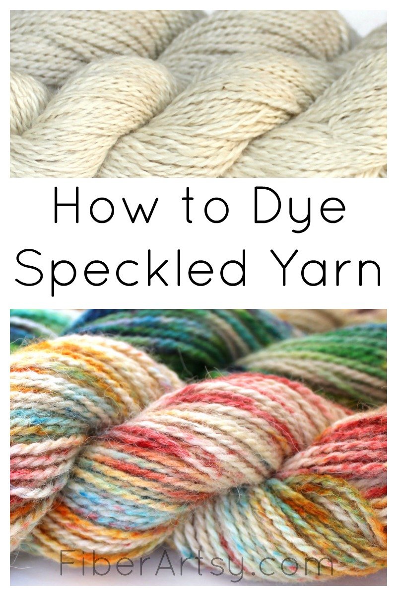 Dyeing Wool Yarn with Speckles and Kool Aid