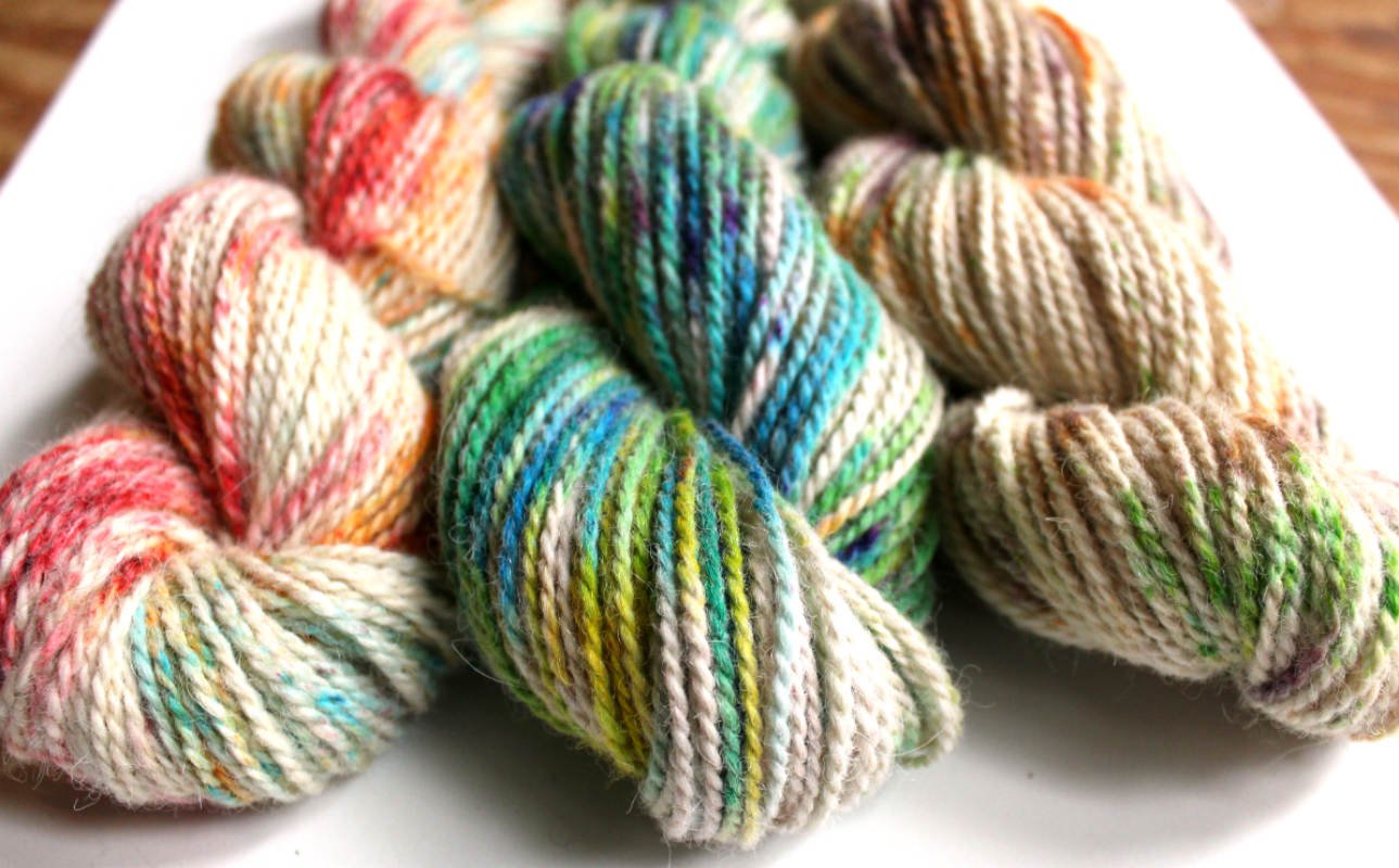 Hand Dyed Merino and Alpaca Wool Yarn