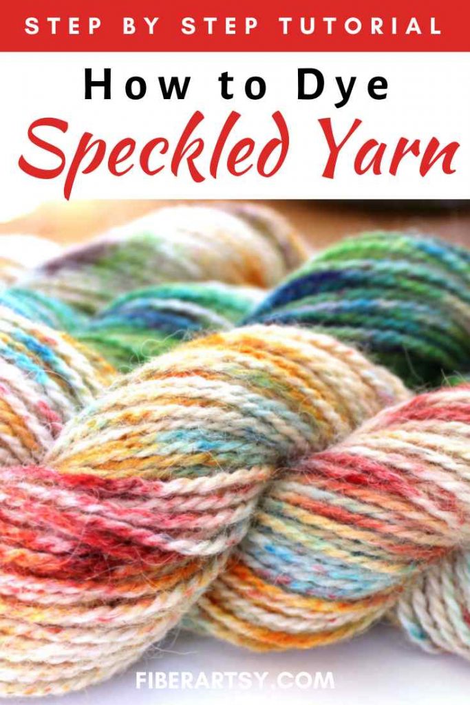yarn dyed with speckles