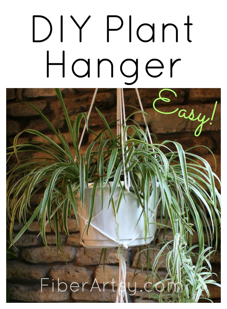 Learn how to make a macrame plant hanger. Super quick, easy and cheap home craft project.