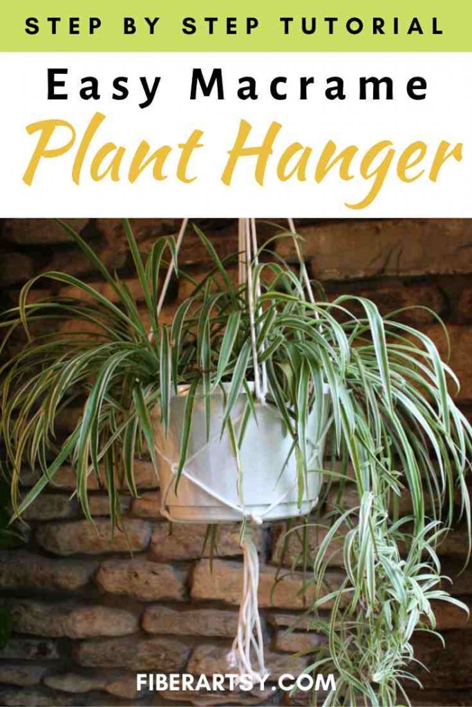 Macrame Plant Hanger tutorial