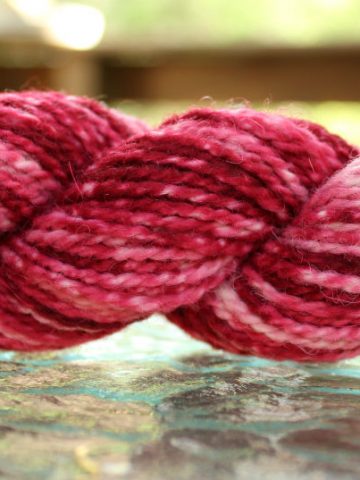 Semi Solid or Tonal Dyed Skein of Yarn