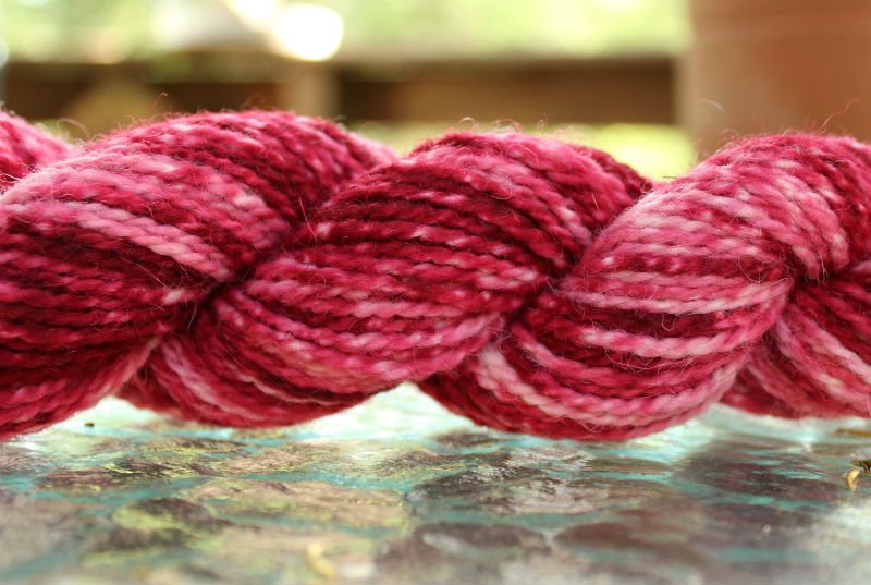 Semi Solid or Tonal Dyed Skein of Yarn
