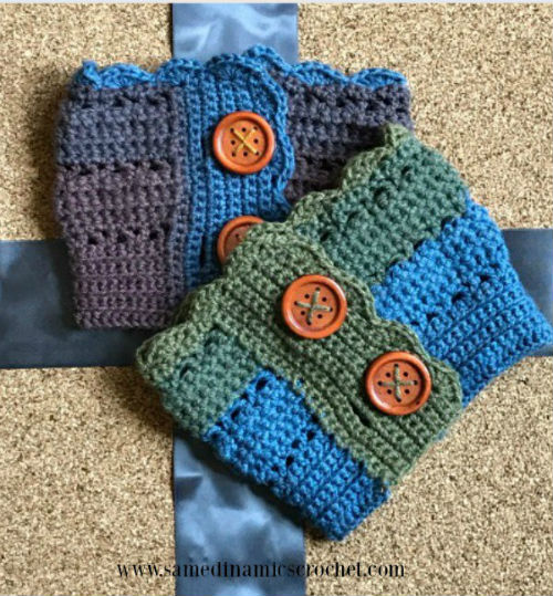 Free Boot Cuff Patterns for Crochet by FiberArtsy.com