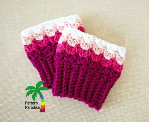 Free Boot Cuff Patterns for Crochet by FiberArtsy.com