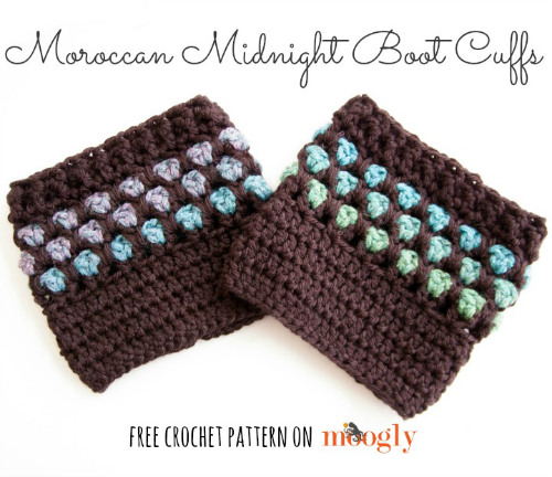 Free Boot Cuff Patterns for Crochet by FiberArtsy.com