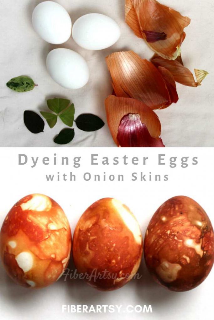 Dyeing Easter Eggs with Onion Skins
