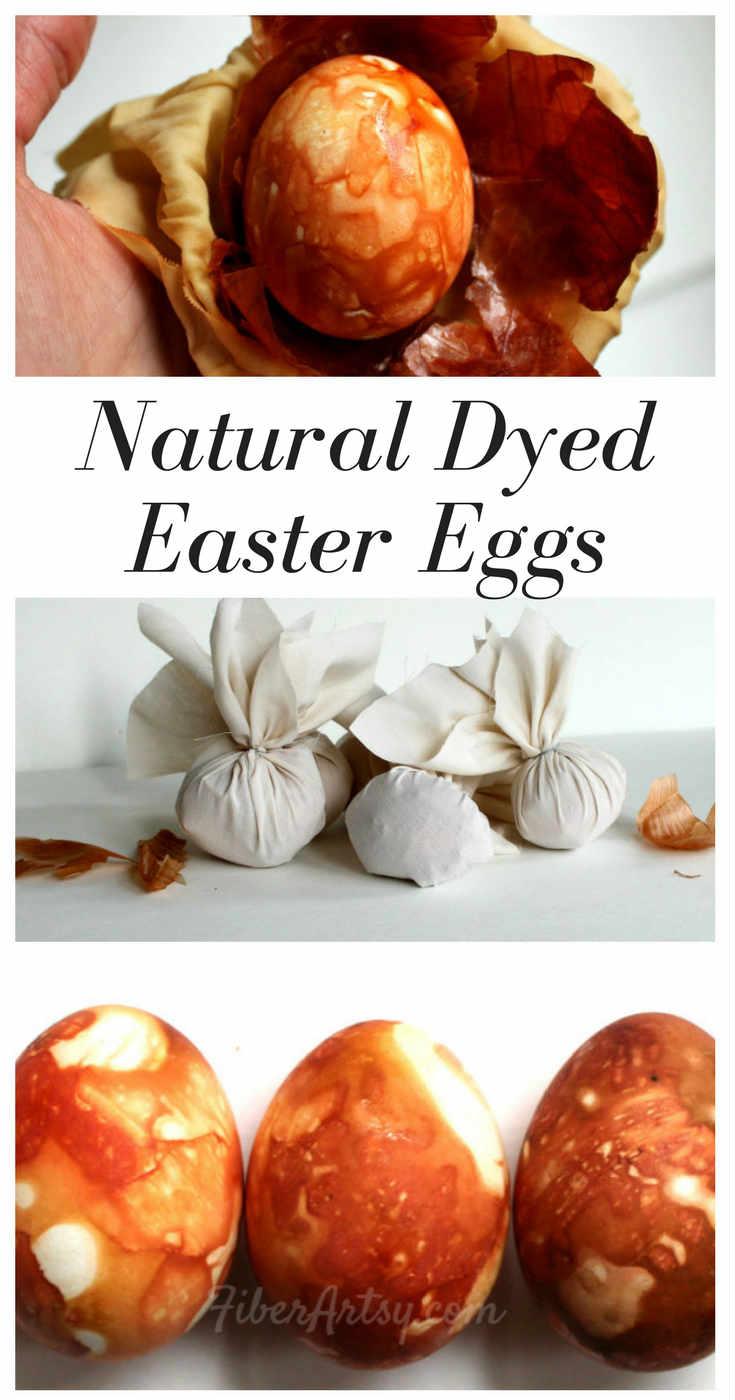 Natural easter egg dye with onion skins fiberartsy