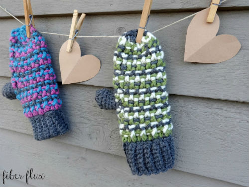 Sleigh Ride Mittens, Free Mitten Crochet Pattern