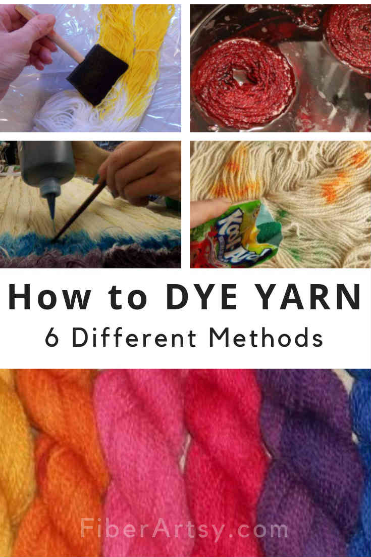 Learn How To DYE YARN 6 Yarn Dyeing Techniques explained