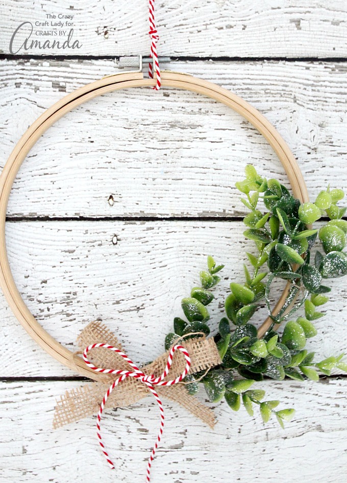 Embroidery Hoop Wreath