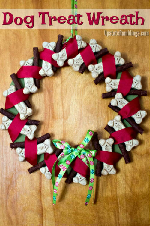 Wreath made with Dog Treats
